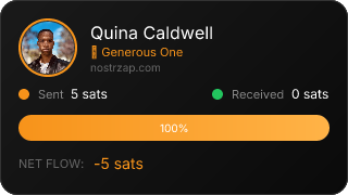 NostrZap stats badge