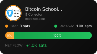 NostrZap stats badge