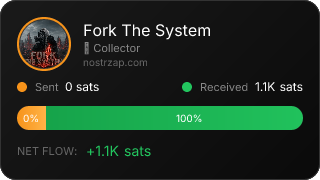 NostrZap stats badge