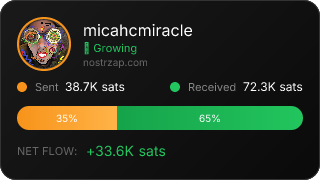 NostrZap Stats