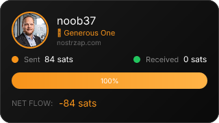 NostrZap stats badge