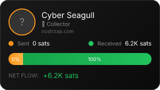 NostrZap stats badge
