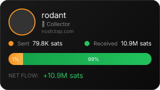 NostrZap Stats