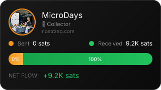 NostrZap stats badge