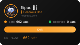 NostrZap stats badge