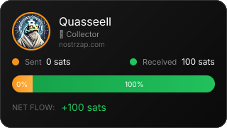 NostrZap stats badge