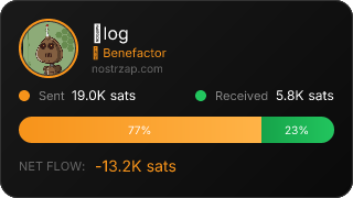 NostrZap stats badge