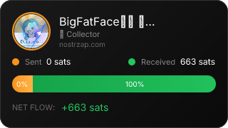 NostrZap stats badge