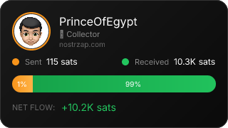 NostrZap stats badge