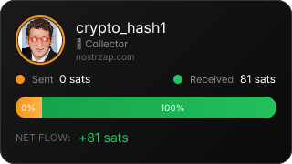 NostrZap stats badge
