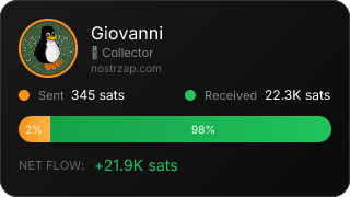 NostrZap stats badge