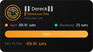 NostrZap stats badge