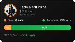 NostrZap stats badge