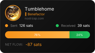 NostrZap stats badge