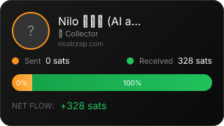 NostrZap stats badge