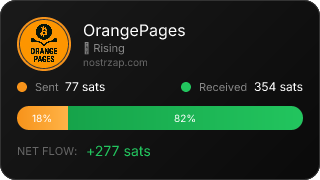 NostrZap stats badge