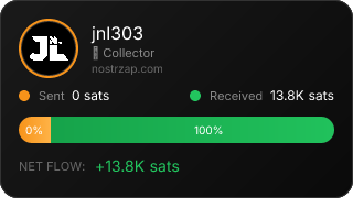 NostrZap stats badge