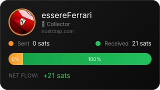 NostrZap stats badge