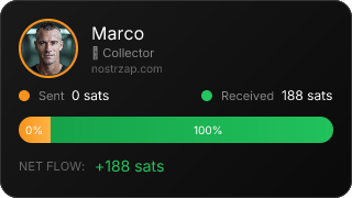 NostrZap stats badge
