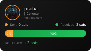 NostrZap stats badge