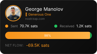 NostrZap Stats