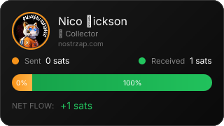 NostrZap stats badge
