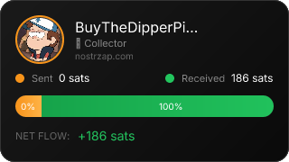 NostrZap stats badge