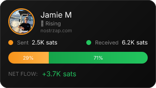 NostrZap Stats