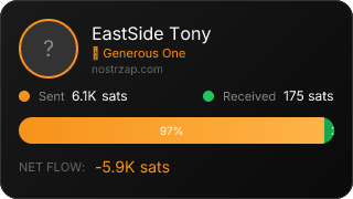 NostrZap stats badge