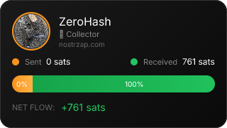 NostrZap stats badge