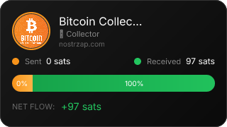 NostrZap stats badge