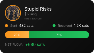 NostrZap stats badge