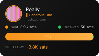 NostrZap stats badge