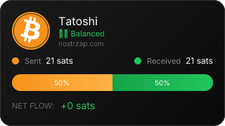 NostrZap stats badge