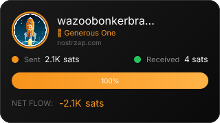 NostrZap stats badge
