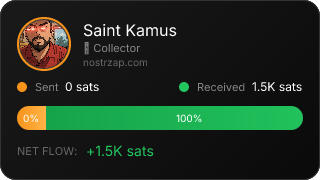 NostrZap stats badge