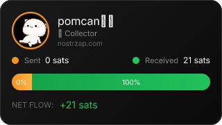 NostrZap stats badge