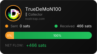 NostrZap stats badge